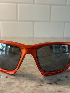 Oakley Scalpel Sunglasses (Low Bridge / Asian Fit) Orange Sport A-980